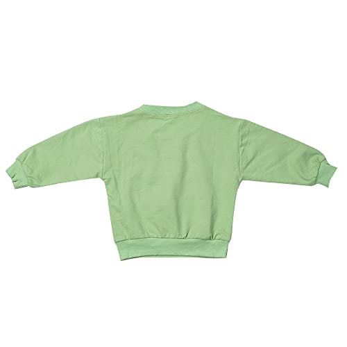 Image of Hopscotch Girls Cotton Blend Round Neck Sweatshirt
