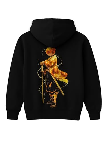 Image of Mens Demon Slayer Premium Printed Hoodie for Men Branded Sweatshirt Man with Stylish Printed Design Regular Fit Casual Wear Hoodies for Men Stylish