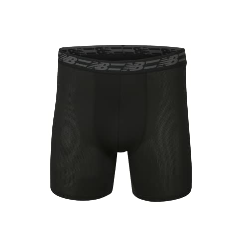 New Balance Men's Mesh 5" No Fly Boxer Brief (4 Pack)2