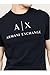 Armani Exchange Men's Classic Crew Logo Tee T Shirt, Navy, Large