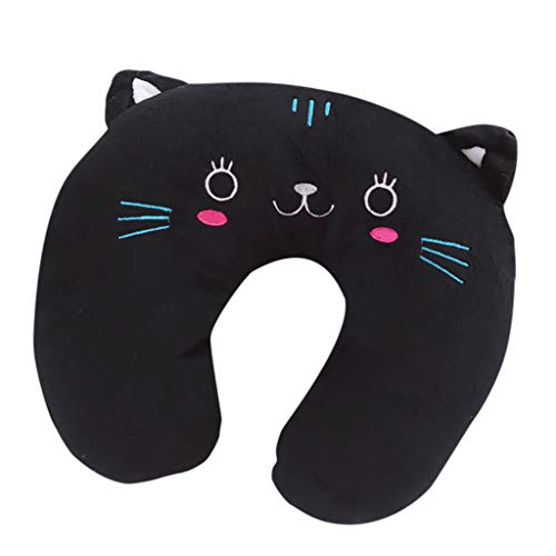 Gusspower Almohada de Espuma con Forma de U, Almohadas de Cuello, Almohada de Viaje para Aviones, Soporte para el Cuello y la Cabeza para en Case y Outdoor