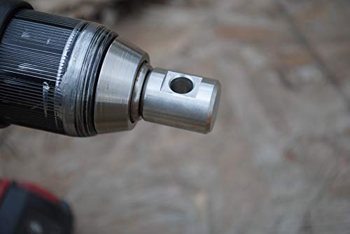 Vendetta Precision Garden Auger Power Drill Adapter - Stainless Steel - Fits Hiltex