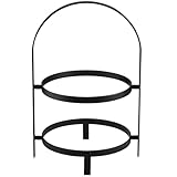 APS 19180 Serviergestell THE GRID - Metall schwarz, 23,5 x 20,5 cm, für 2 Teller Ø 20 cm