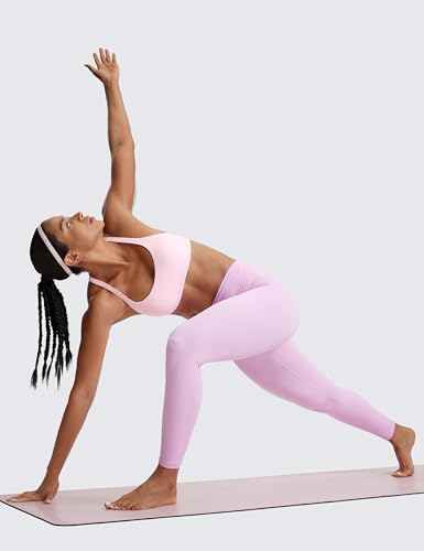 Image of CRZ YOGA Naked Feeling Criss-Cross Sports Bra | Light Support, Removable Pads, Yoga, Sleek, Strappy Back, Scoop Neck, for Women