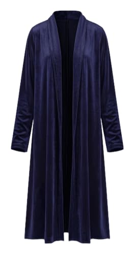 Image of R.Vivimos Women's Long Sleeves Casual Velvet Jacket Open Front Cardigan Coat Outerwear