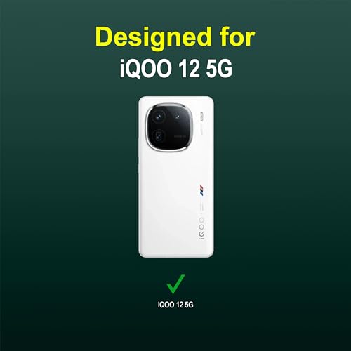 Image of Zapcase Back Case Cover for iQOO 12 5G | Compatible for iQOO 12 5G Back Cover | Liquid Silicon Magic Case with Camera Protection | Dark Green
