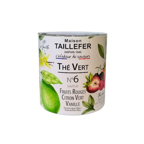 Maison Taillefer – Thé vert Fruits rouges Citron vert Vanille 60 g – N°6