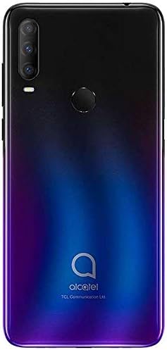 Alcatel 3 2020 (64GB, 4GB RAM) 6.22" HD+, 4000mAh Battery, Finger Print + Face Unlock, GSM Unlocked Global 4G LTE (T-Mobile, AT&T, Straight Talk) International Model 5029E (Chameleon Blue)