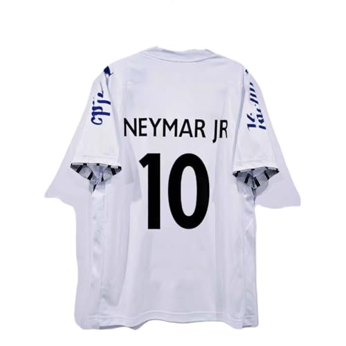 ネイマール 24-25 ユニフォーム サントス 11号 ネイマール 半袖Tシャツ 記念版 サッカージャージ 大人 トレーニングウェア 上着 通気 速乾 ジャージ 男女 兼用 (M)