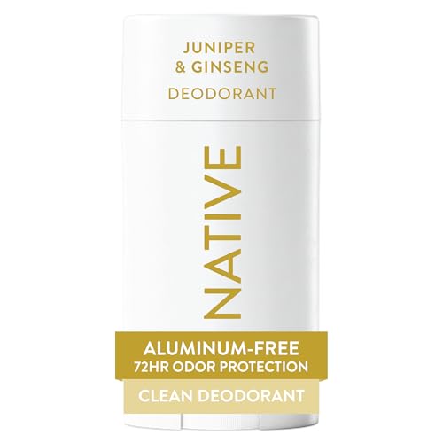 Image of Native Deodorant Contains Naturally Derived Ingredients, 72 Hour Odor Control, Deodorant for Women and Men, Aluminum Free, Juniper & Ginsing 2.65oz