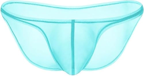 Men's Ultra-Thin Ice Silk Sheer Thongs Male Seamless Breathable Underwear G-Strings Smooth Transparent Briefs