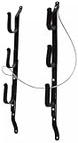 3 Tier Gun Rack Hanger Rifle Truck Rear Window Locking Utility Mount Wall Store, Gun Mount Holder Hooks for Wall Storage
