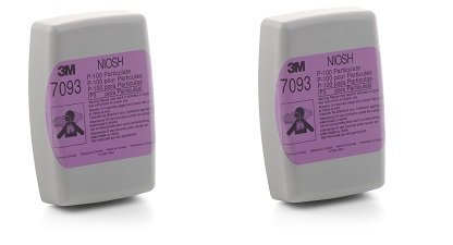 3M Particulate Filter 7093, P100 Respiratory Protection (Pack of 12) (2-(Pack of 12))