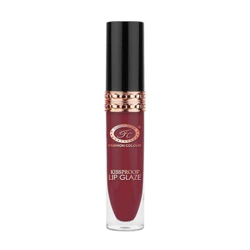 Image of Fashion Colour Kissproof Lip Glaze Lipstick | Upto 12 Hours Stay | Velvet Texture | Non Transfer Waterproof | Highly Pigmented | for Women | 7g (Violet)