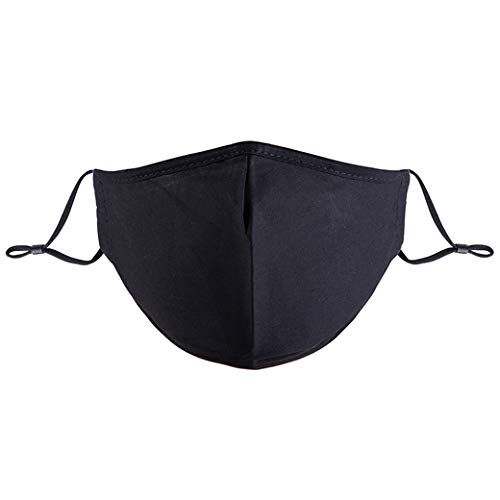 5Pack Kids Cotton Dustproof Reusable Washable Breathable【3 Layers】with Adjustable Metal Nose Bridge for Children with Filter Pocket with 6 Pcs Replacement Filters