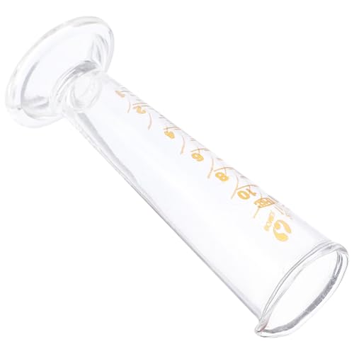 SECFOU Taza Medidora de Vidrio Transparente de 10 Ml Escala Visible, Vaso Medidor de Laboratorio para Experimentos Científicos, Suministros de Medición Precisos y Color Color Aleatorio