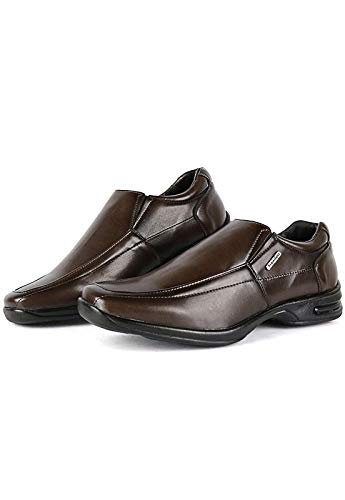 Kit 2 Pares de Sapato Social Anti Stress Ortopédico Conforto Marrom e Preto (40)