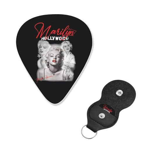 ギターピック 6枚セット マリリン モンロー guitar pick ギターぴっく フィンガーピック 指サムピックセット プレクトラム エレキギターピック き練習用 携帯便利 ティアドロップ型 フィンガー保護 耐久性 初心者 音楽愛好家