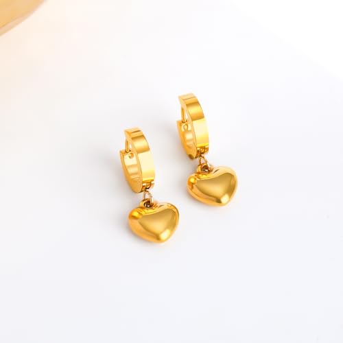 Image of Rubans Demi Fine Stainless Steel Hoop Earrings Daily Gift for Women & Girls
