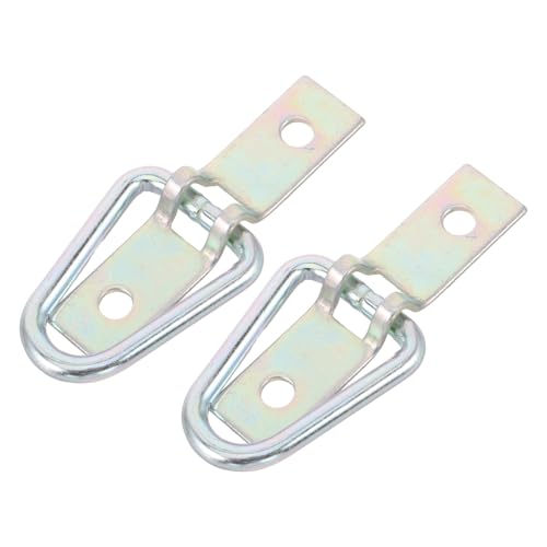 SEWOART 2 Pezzi Anelli di Ancoraggio D-ring per Rimorchio Ganci Resistenti per Fissaggio Carichi Pesanti su Barche Camper e Camion con Montaggio Rapido e Materiali Durevoli