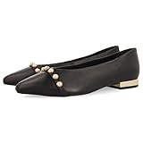 Piso muy flexible GIOSEPPO BLEESBRUCK, Zapatos Planos Mary Jane Mujer, Negro, 37 EU