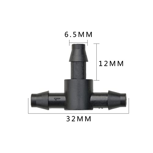 UCLEVER Barbed Connectors Tees 4 / 7 mm spodnie ogrodowe DIY Drop Valve system czasowy do naprawy plant Auto Atomization Automatically, 100 sztuk