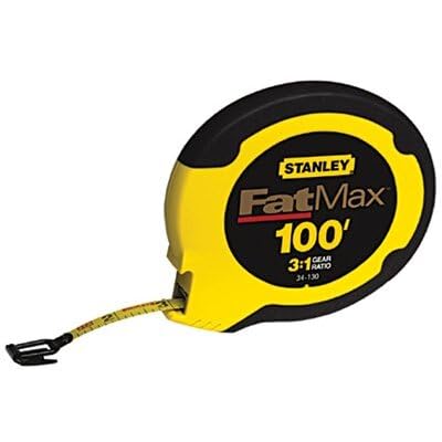 Stanley Hand Tools 34-130 100' FatMax Long Tape Measure Reel