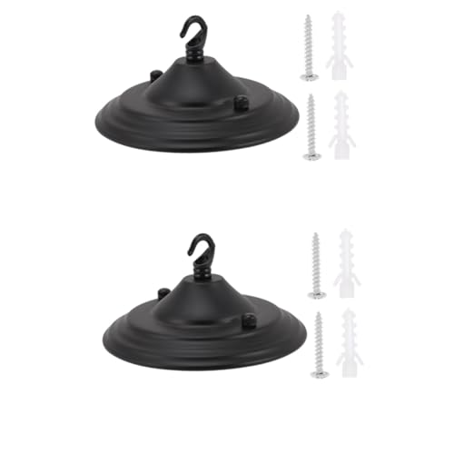 Plaque de couverture de plafond robuste pour brancher base de luminaire lourd x2
