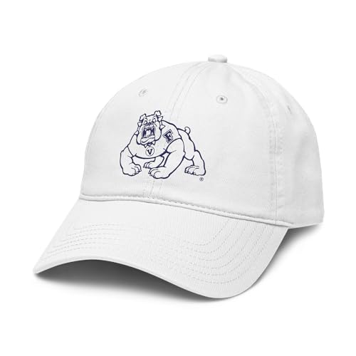 Fresno State Bulldogs Mascot White Officially Licensed Adjustable Baseball Hat