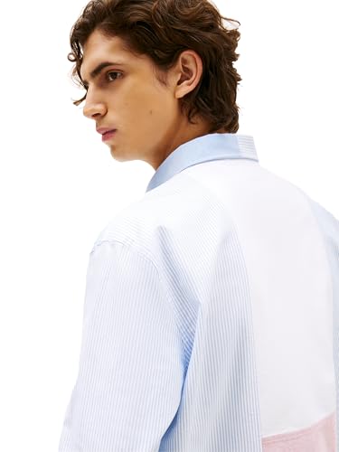 Image of Tommy Hilfiger Men's Long Sleeve Oxford Shirts in Regular Fit, Men's Button Down Shirts, Also Available in Big and Tall