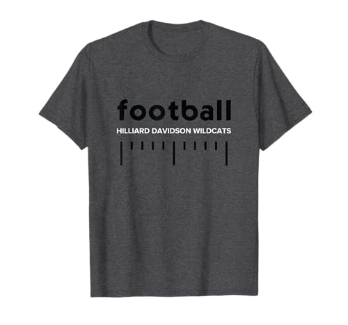 Hilliard Davidson Wildcats Football Lines HS T-Shirt