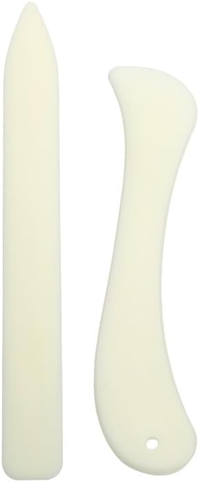 2点セット ボーンフォルダツール 折り目メーカー レザークラフト用 フォルダ DIY ペーパー 骨 製本 スコーリング パッチワーク