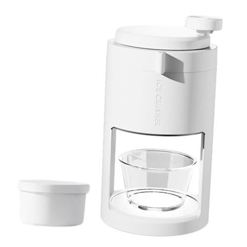 VILLCASE Manual Ice Crusher Machine Portable Hand Crank Shaving Tool for Home Use Efficient Ice Shaver for Smoothies and Treats