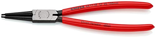 Knipex Pince pour circlips pour circlips intérieurs d'alésage noire atramentisée, gainées en plastique 225 mm 44 11 J3