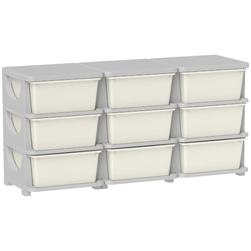 Qaba 9 Drawers Kids Storage Unit