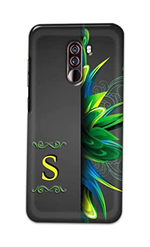 Image of Name II Initial II Letter Alphabet S Hard Back Case Cover for Poco F1, Pocophone F1 Back Cover -(J5) VNS2222