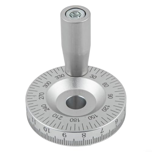 Aluminum Alloy Lathe Hand Wheel,50Mm Diameter Slide Handwheel Scale For CNC Metalworking Equipment With Optional Inner Hole Sizes(10mm)