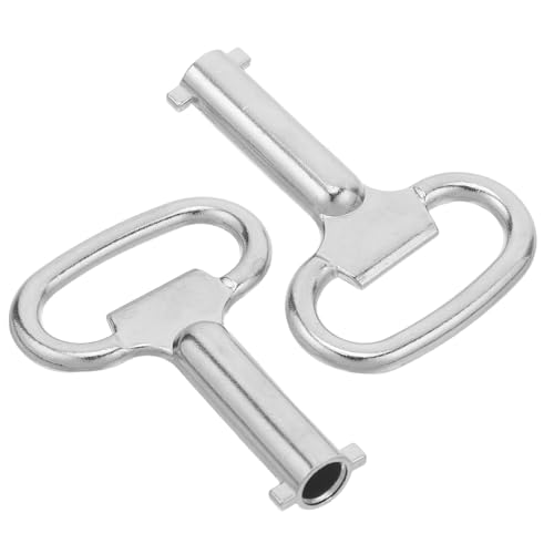 LEDMOMO 2個 多機能三角バルブキー入り 電気盤 ガスメーター 水道メーター用 軽量設計 配電箱 ラジエーターブリーダー対応 家用汎用ツール