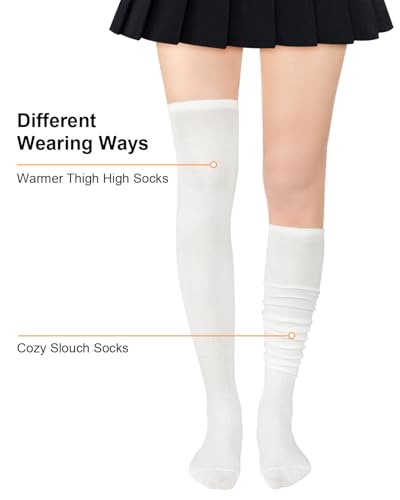 Image of Century Star Womens Casual Stripes Thigh High Long Socks-Thin Over the Knee High Stocking Thigh High Tights Boot Socks