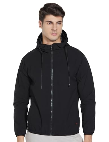 Image of Qube by Fort Collins Men's Windcheater, Lightweight, Windproof Polyester Standard Length Jacket for Year-Round Casual & Daily Use