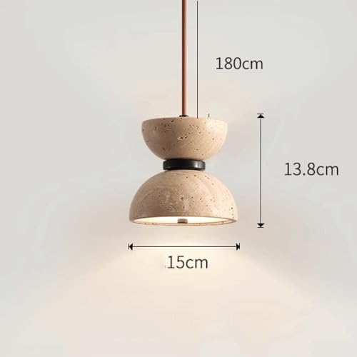 Lámpara de techo tipo araña moderna con reloj de arena led para la cocina 4