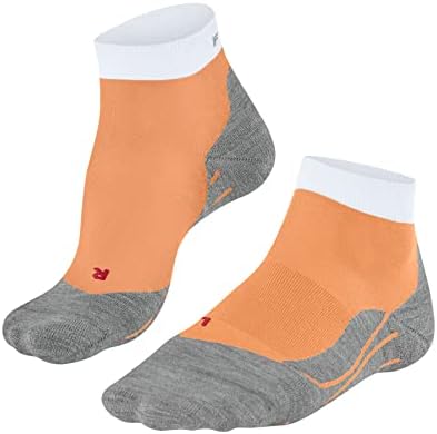 FALKE Women's RU4 Endurance Short Running Socks Cotton Vegan Black White More Colours Low-Cut Ankle Length Medium Padding Cushioned Sole Breathable Quick Dry Anti-Blister 1 Pair