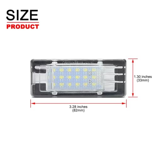 Luz de matrícula de coche con iluminación nitida para Captur MK1 7