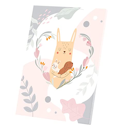 Toile imprimée maman lapin poster anti-reflet pour décoration de nurserie