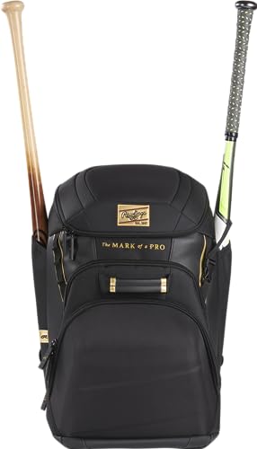 La Mejor review de Mochila glovo disponible en línea para comprar. 35 Rawlings | GOLD COLLECTION Mochila Bolsa para equipo | Negro