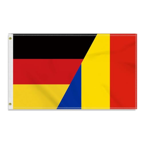 Große 90×150 CM Deutschland Rumänien Flagge großes 150D Deutsch Rumänisch Freundschafts banner Strapazierfähige Deutschlandfahne Doube-Seitendruck Dekor Messingösen large Romania