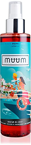 muum - Bräunungsöl mit Urucum und Kokosnuss - Bräunungsbeschleuniger mit natürlichen Antioxidantien, spendet Feuchtigkeit und beugt Flecken und Falten vor - für eine natürliche goldene Bräune. 200ml Cover