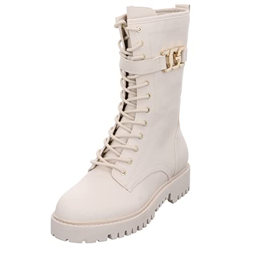 Guess Damen Oriss Stiefelette, cremefarben, 37 EU