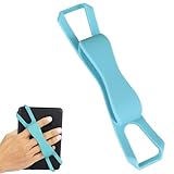 ZhaoCo Universal Antideslizante de Silicona Correa de Mano Dedo Agarre Soporte para 6-8" Kindle eReaders Fire Tableta - Kobo/Voyaga/Lenovo/Sony Kindle E-Book Tablet (Azul (Nueva versión))