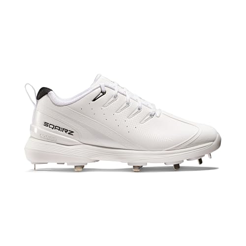SQAIRZ GFP2 Mens Metal Baseball Cleats | 9-Spike SmartTraction Performance Design with Wide Toe Box | Mens Baseball & Softball Cleats for Grass Field Play